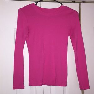 Hot Pink Gap Long Sleeve Tee